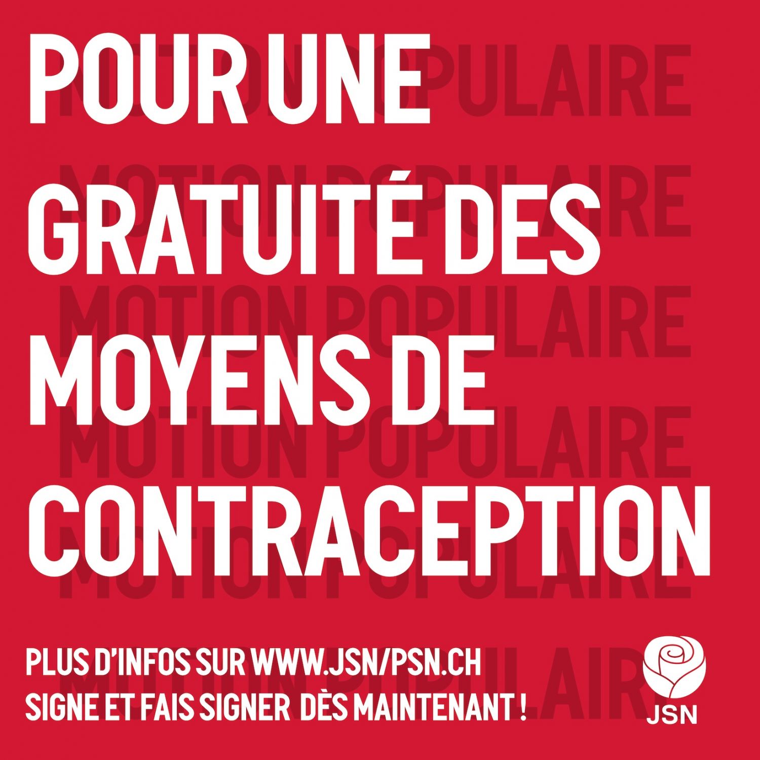 La JSN lance une motion populaire pour une contraception gratuite!