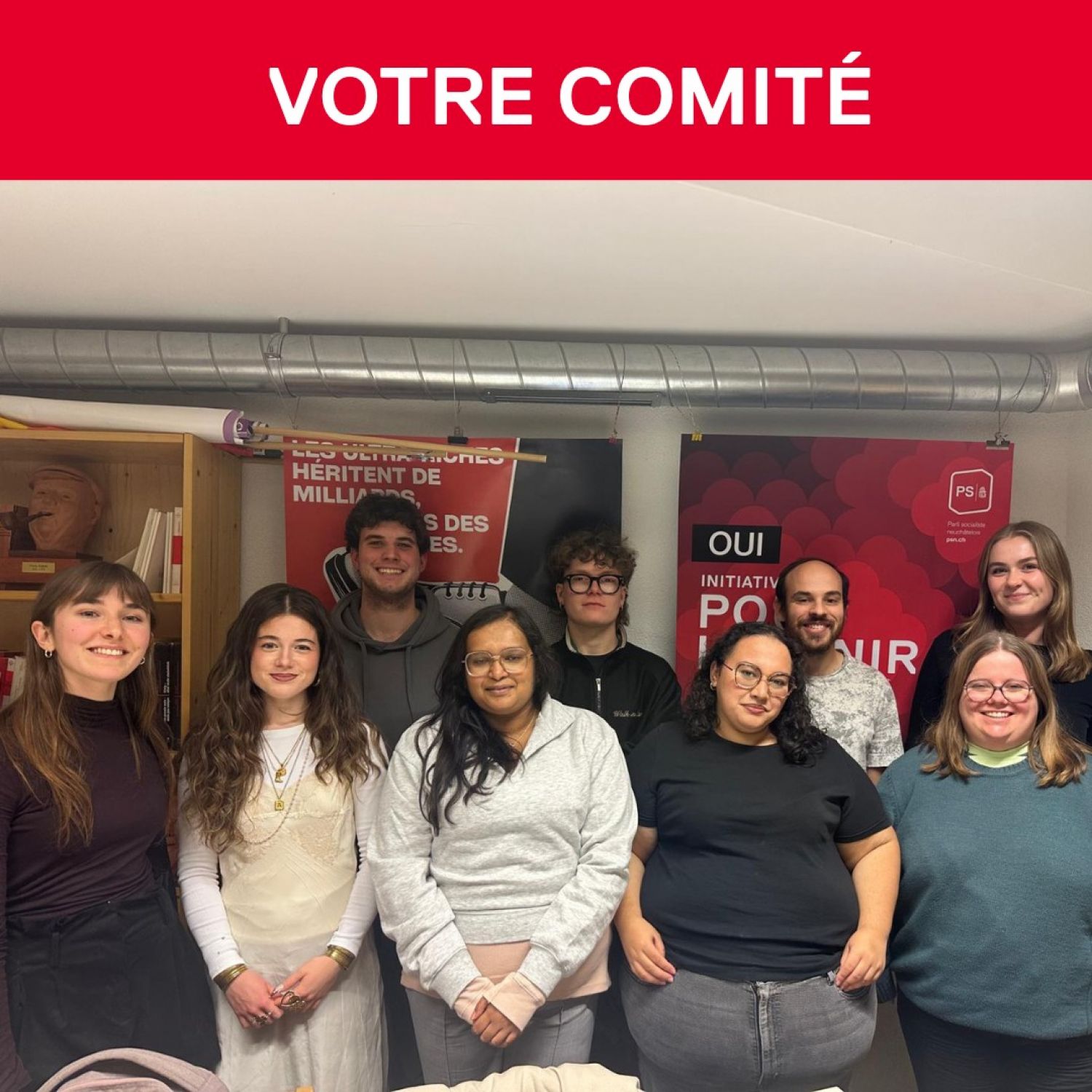 Une co-présidence intégralement féminine et un renouvellement du comité de la Jeunesse socialiste neuchâteloise ! 